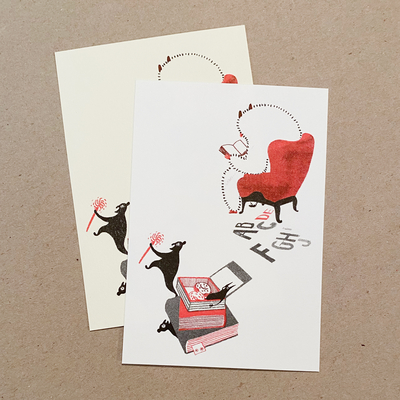 Postcard- Books