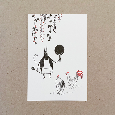 Postcard- Chicken
