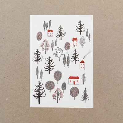 Postcard- Trees