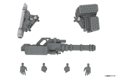 【5inM】拡張セットD  5inM 1/48 装甲歩兵用[DRu35 MLC&R25RCT&M7AG GUN&平手(左右)&にぎり手(左右)]【12月発売予定】