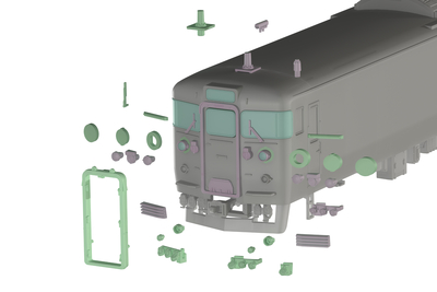 急行・近郊型用シールドビーム・鉄仮面化パーツセット【6月発売予定】