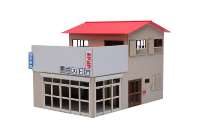 1/80ペーパーキット まちかどアクセサリーシリーズ　商店「角地のお店」【12月発売予定】