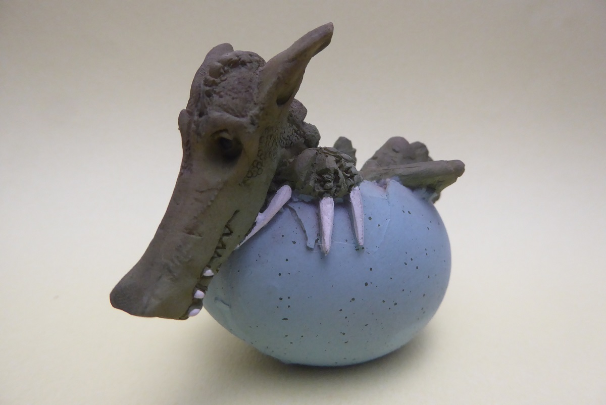 アートドール　作家様　ハンドメイド　ベビードラゴン　グレー ベビードラゴン | きょうりゅうや