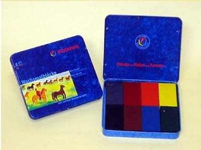 蜜蝋クレヨン８色入り(ドイツのシュトックマ－社製)　　ブロックタイプ　　