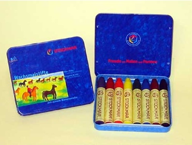 蜜蝋クレヨン８色入り(ドイツのシュトックマ－社製)　　スティックタイプ 　