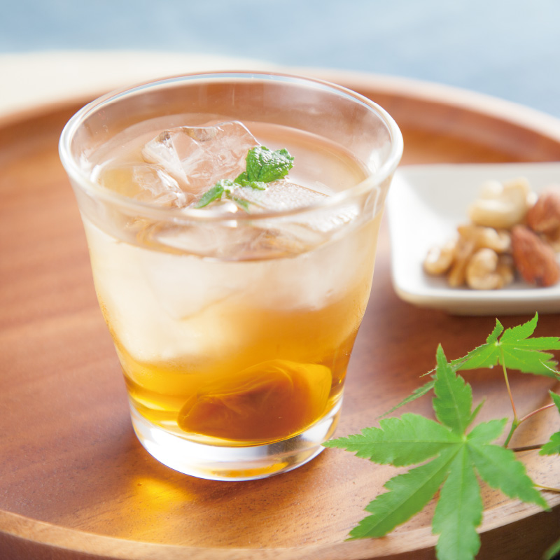 毎日の一杯に梅え酢の水割り