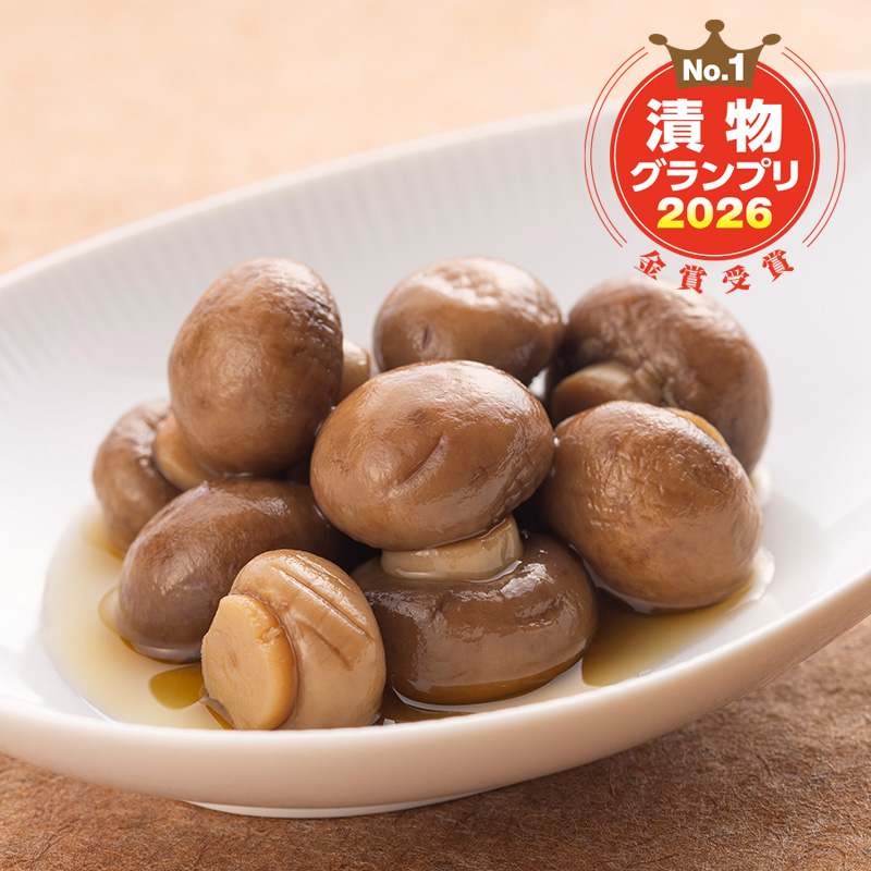 マッシュルームの醤油漬