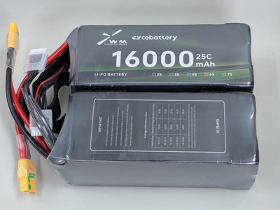 CE Battery（シーイーバッテリー） 25C-6S-16000mAh ２本パック