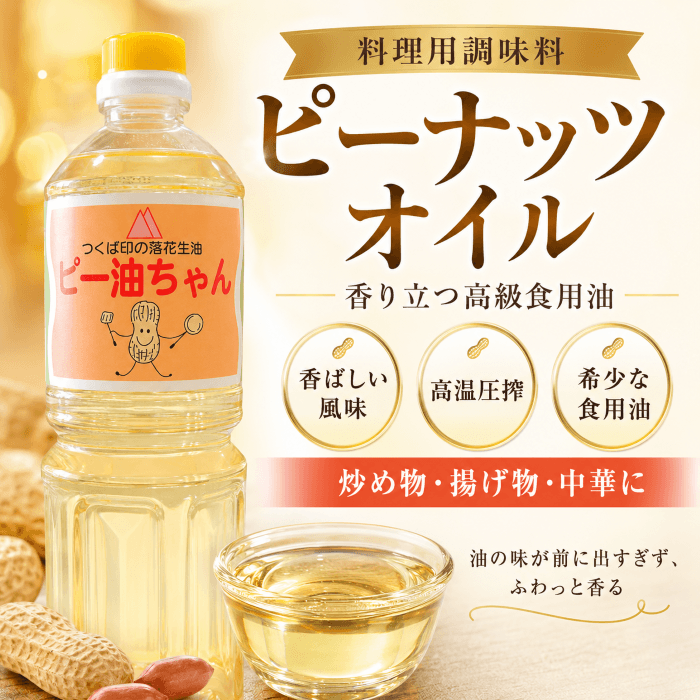高級ピーナッツオイル（落花生油）サムネイル画像