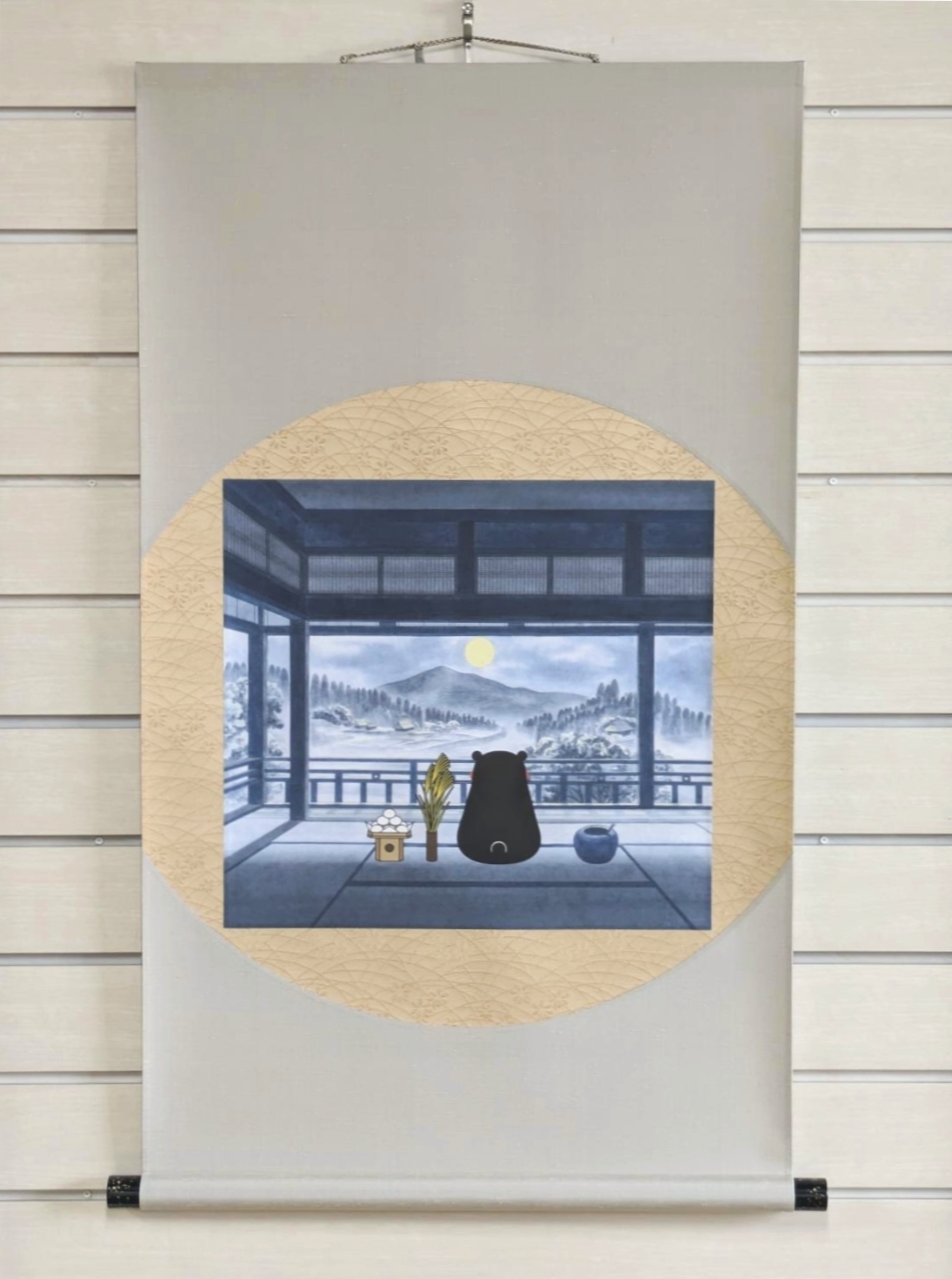 りんどうの掛け軸 りんどうの掛け軸