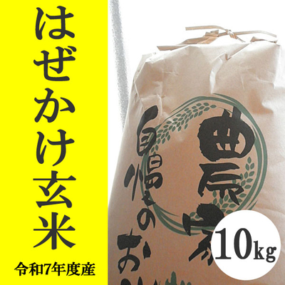 無肥料無農薬米（自然栽培米）はぜかけ米　玄米10kg