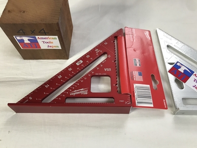 丸のこ三角定規　ミルウオーキー　鮮烈レッドエディション