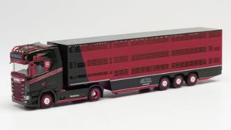 Herpa 1/87 スカニア CS 20 HD家畜運搬セミトレーラー