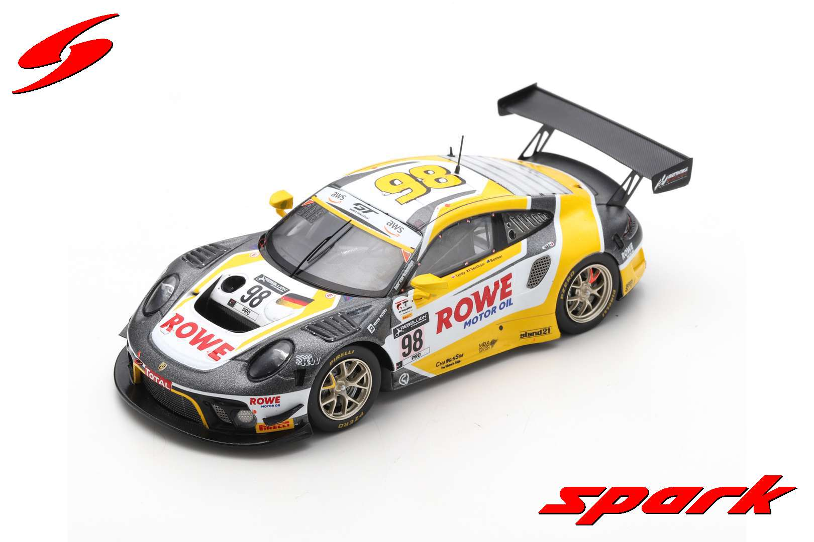 1:43 ポルシェ 911 GT3 R NO.98 ROWE レーシング ウィナー 24H