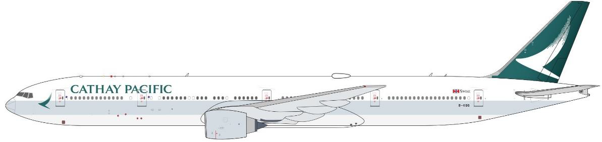 1/400 777-300ER NX キャセイパシフィック航空 B-KQQ スタンド