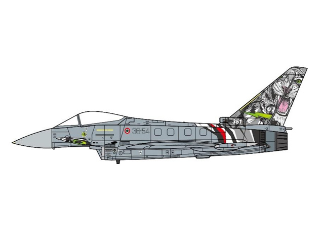 ミニカー　1/72 ユーロファイター EF-2000 イタリア空軍 351SQ Tiger Meets 2021 [JCW-72-2000-009] JCW 1/72 ユーロファイター EF-2000 イタリア空軍 351SQ Tiger
