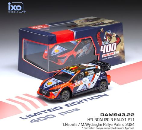 ixo /43 ヒョンデ I20 N ラリー1 2024年 ラリーポーランド #11 T