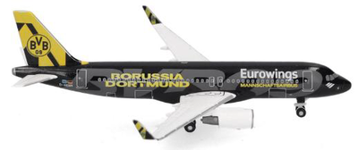 herpa 1/500 A320 ユーロウイングス "BVB Mannschaftsairbus" D-AEWM