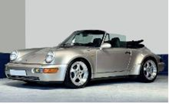 Narev 1/18 ポルシェ 911 ターボ ルック カブリオレ 1992  メタリックツェルマットシルバー