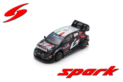 spark 1/43 TOYOTA GR ヤリス Rally1 HYBRID No.37 TOYOTA GAZOO Racing WRT ラリースウェーデン 2024 L. ベルテッリ - S. スカ
