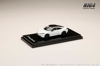 ホビージャパン 1/64 (ダイキャスト製) Honda プレリュード 2025 ムーンリット ホワイト・パール＆ブラック