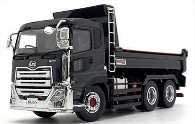 Kyosho 1/43 UD TRUCKS QUON KYOKUTOダンプ（ブラックメタリック）ダイキャストモデル