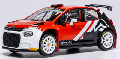 ixo 1/43 シトロエン C3 ラリー2 2025年 ラリーファフェ テスト  Lance Stroll/N.Pinto