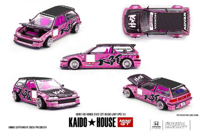 MINI GT 1/64 Honda シビック EF Kaido Loop Spec V1(左ハンドル)
