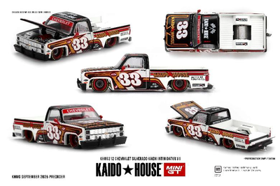 MINI GT 1/64 シボレー シルバラード KAIDO Intimidator V1(左ハンドル)