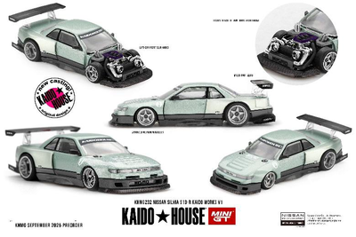 MINI GT 1/64 Nissan シルビア S13-R KAIDO WORKS V1(右ハンドル)