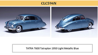 ixo 1/43 タトラ T600 タトラプラン 1950 メタリックライトブルー
