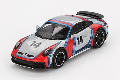 MINI GT 1/64 ポルシェ 911 ダカール "Rally 1974" アイスグレーメタリック(左ハンドル)   (ダイキャスト製)