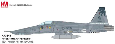 HOBBY MASTER 1/72 RF-5E "ROCAF Farewell" 5504 Hualien AB 4th July 2025	