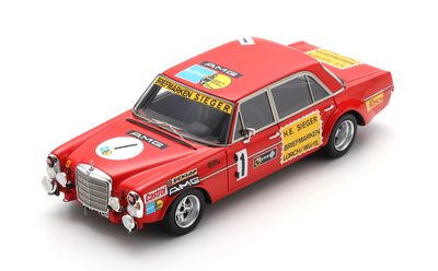 spark 1/43 メルセデス・ベンツ 300 SEL 6.8 AMG No.1 24H ニュルブルクリンク 1972 H.ヘイアー – T.ベッツラー 狹