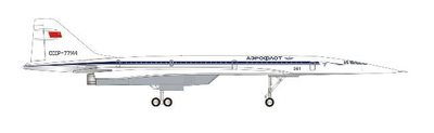 herpa 1/200 Tu-144S ツポレフデザインビューロ Le Bourget 1975 CCCP-77144