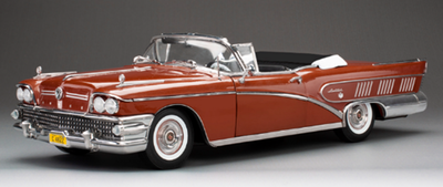 SUN STAR 1/18 ビュイック リミテッド リビエラ オープンコンバーチブル  1958 ガーネットレッド