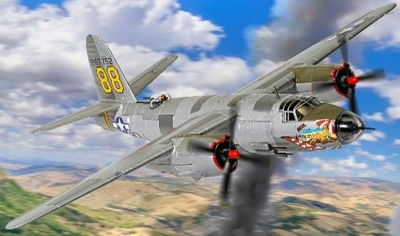 Corgi 1/72 マーチン B-26C-45-MO マローダー "ミス・アーカンソー"第12アメリカ空軍 レオ・A・ランプマン中尉