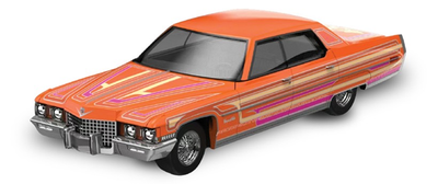 GL 1:64 Lowriders - 1972 Cadillac Coupe deVille - Mandarin Orange &ndash; Sergio Rocha Collaborati