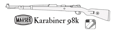 マルシン カート式ガスライフル Kar 98k ブラックヘビーウエイト ブナダーク2ブラウン