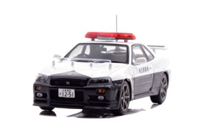 RAI'S 1/43 日産 スカイライン GT-R (BNR34) 2020 JAN:4580198724774 埼玉県警察高速道路交通警察隊車両 *500pcs