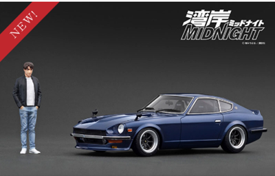 1/18 NISSAN Fairlady Z (S30) Blue 湾岸&nbsp;MIDNIGHT Devil's Z With Mr.Akio Asakura