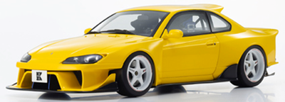 KYOSHOオリジナル samurai シリーズ  1/18  日産 シルビア S15 Khyzyl Saleem (イエロー)