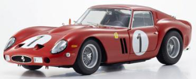 KYOSHOオリジナル 1/18 フェラーリ 250GTO パリ1000km モンレリー 3987GT 1962 #1 (レッド)