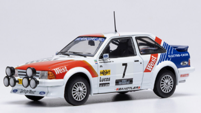 ixo 1/43 1/43 フォード エスコート MKⅢ RS ターボ  1985年 ハスペンガウラリー  #7 S.Andervang/A.Schoonenwolf (Sweden)