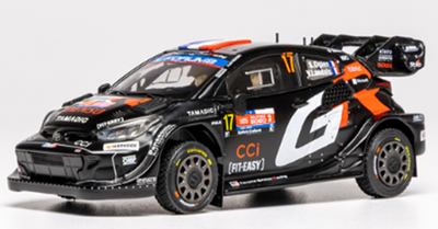 Ixo 1/43 トヨタ GR ヤリス ラリー1 2025年 ラリーチリ 優勝  #17 S.Ogier/V.Landais フィギュア付き
