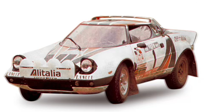 SUN STAR 1/18 ランチア ストラトス HF  1976年 ラリーポルトガル 優勝  #1 S.Munari/S.Maiga