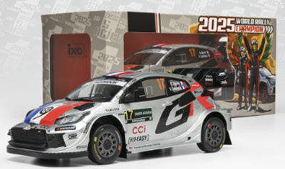 ixo 1/18トヨタ GR ヤリス Rally1  2025年 ラリーサウジアラビア  #17 S.Ogier/V.Landais