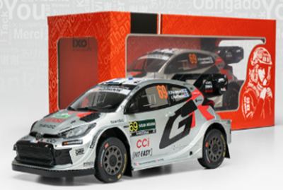 ixo 1/18トヨタ GR ヤリス Rally1  2025年 ラリーサウジアラビア  #69 K.Rovanpera/J.Halttunen