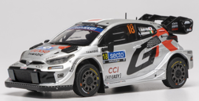 ixo 1/43ト ヨタ GR ヤリス Rally1  2025年 ラリーフィンランド  #18 T.Katsuta/A.Johnston