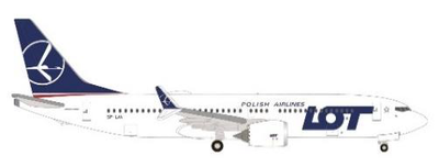 herpa 1/500 737 MAX 8 LOTポーランド航空 SP-LVA